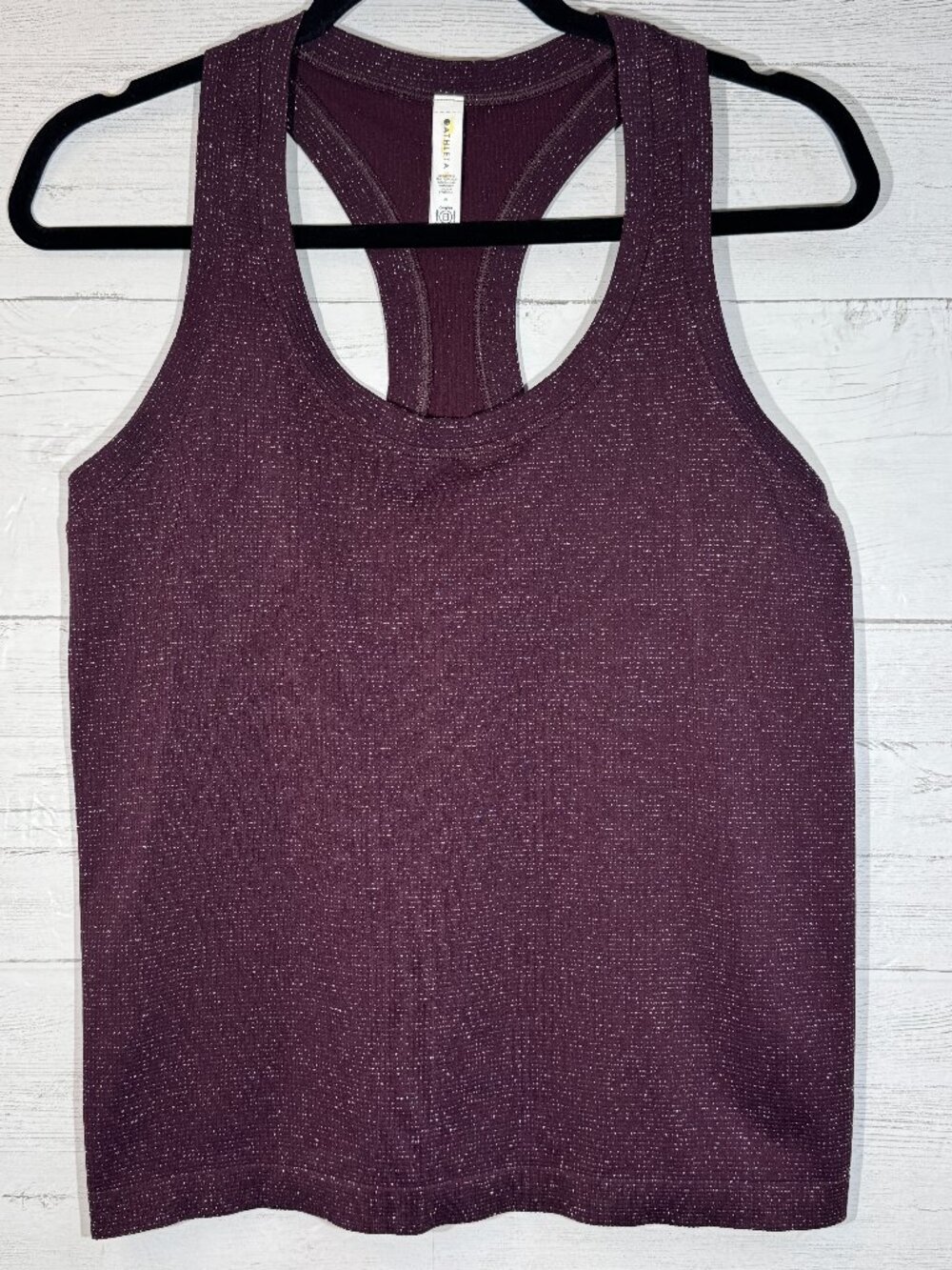 Athleta Momentum Shine Tank in Spiced Cabernet